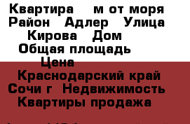 Квартира 500м от моря › Район ­ Адлер › Улица ­ Кирова › Дом ­ 30 › Общая площадь ­ 64 › Цена ­ 7 040 000 - Краснодарский край, Сочи г. Недвижимость » Квартиры продажа   